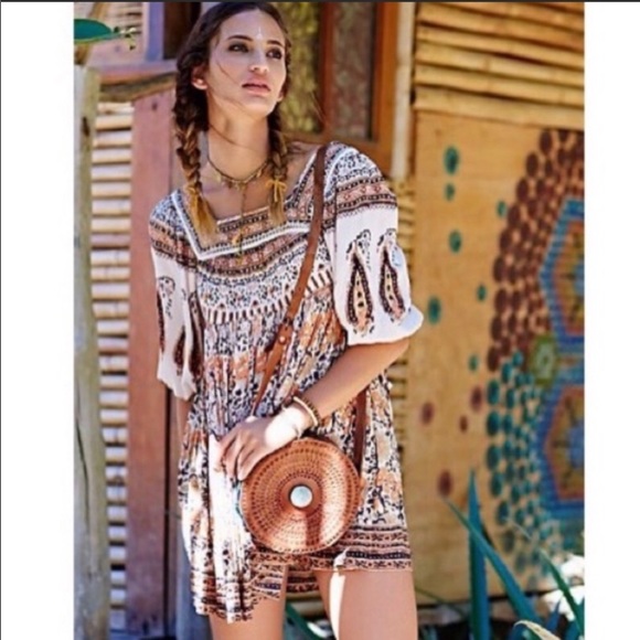 Free people open back boho tunic - Picture 2 of 5